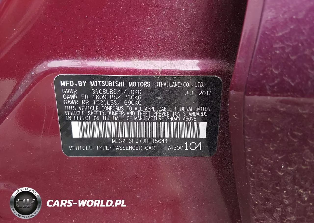 2018 Mitsubishi Mirage G4 Es VIN:ML32F3FJ7JHF15644 - 9