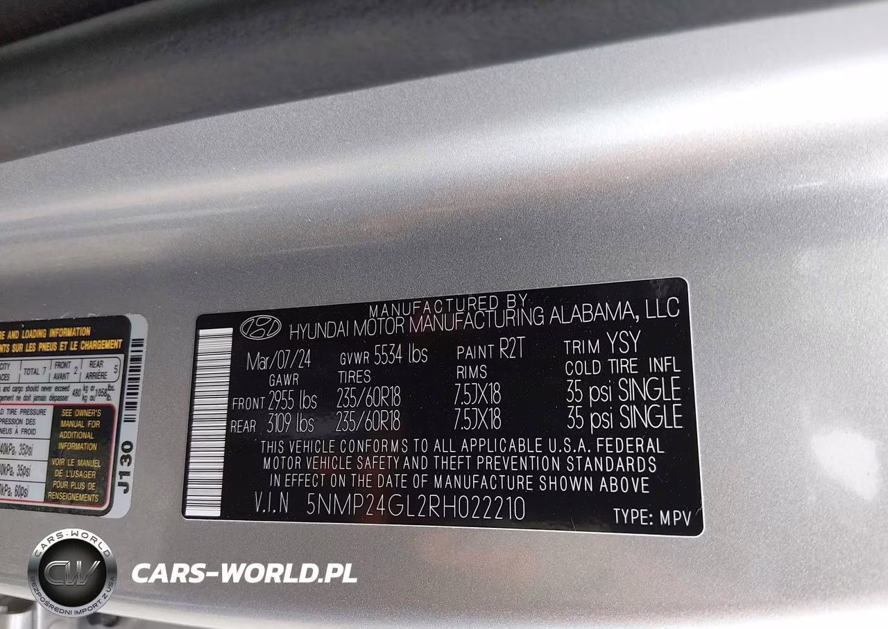 2024 Hyundai Santa Fe Sel VIN:5NMP24GL2RH022210 - 9