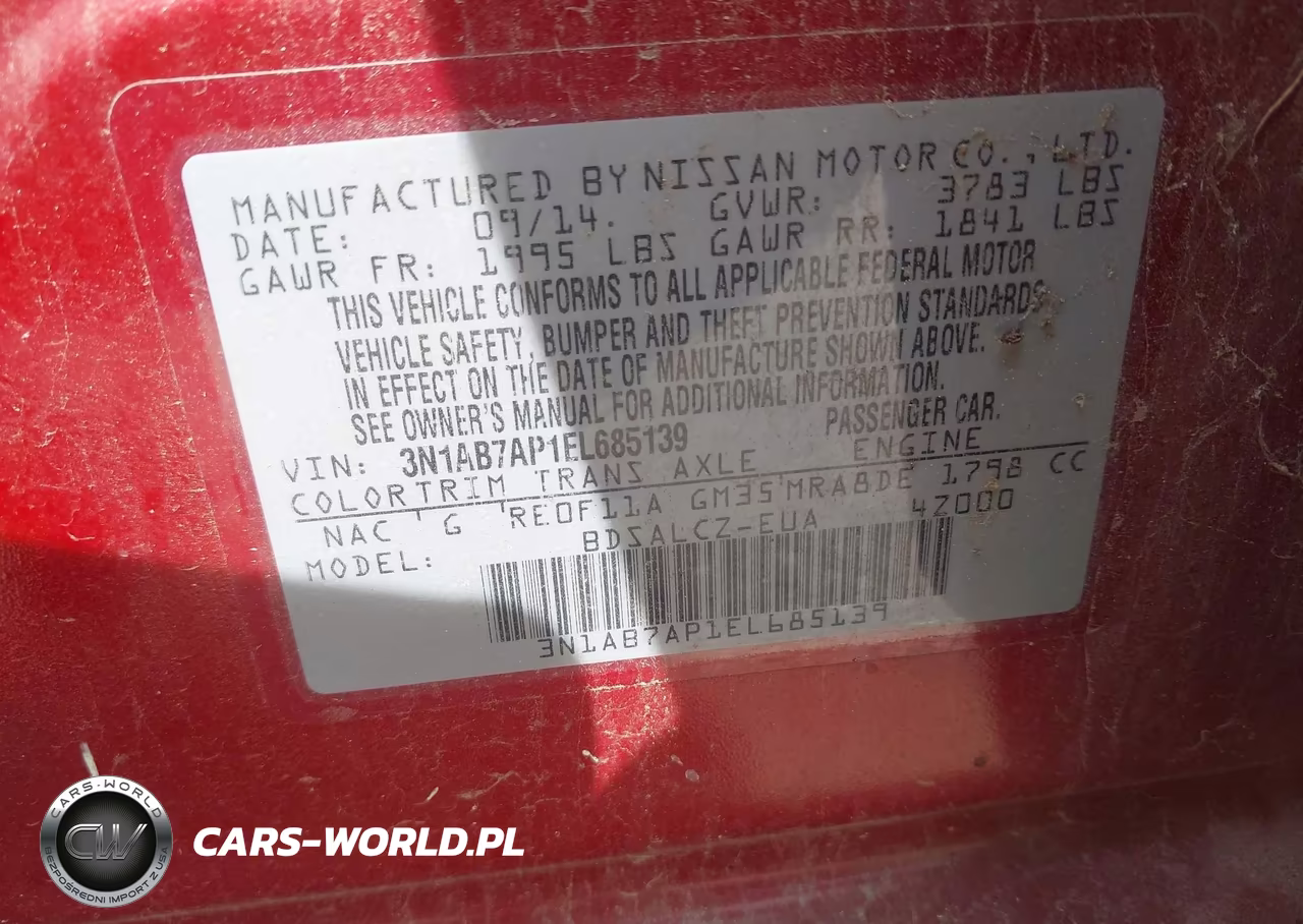 2014 Nissan Sentra S VIN:3N1AB7AP1EL685139 - 9