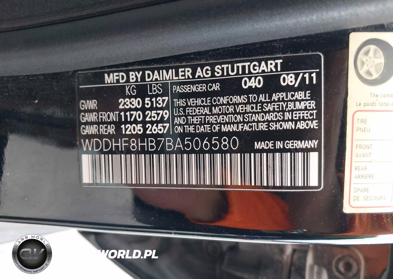 2011 Mercedes-Benz E 350 4Matic VIN:WDDHF8HB7BA506580 - 9