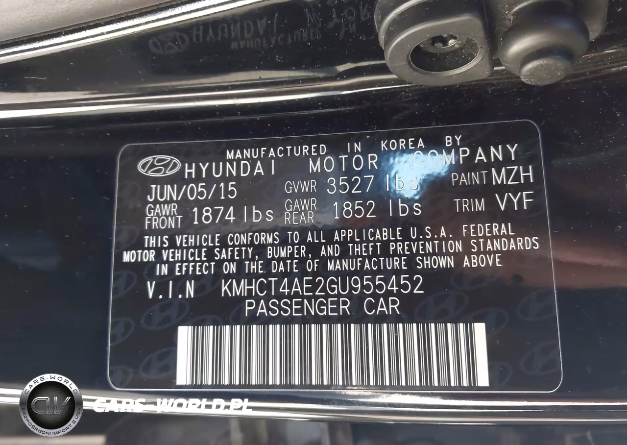 2016 Hyundai Accent Se VIN:KMHCT4AE2GU955452 - 9