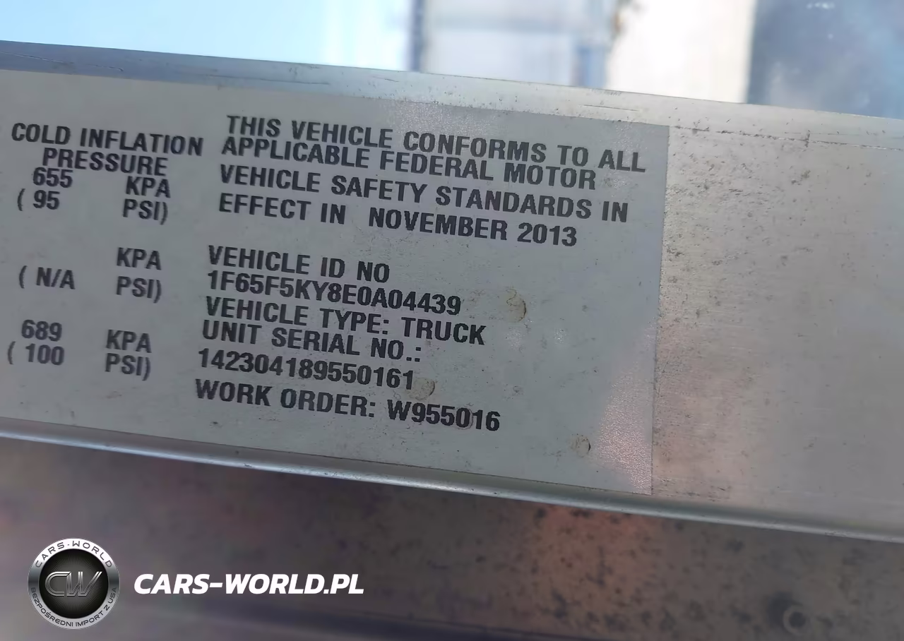 2014 Ford F-59 Commercial Stripped VIN:1F65F5KY8E0A04439 - 8