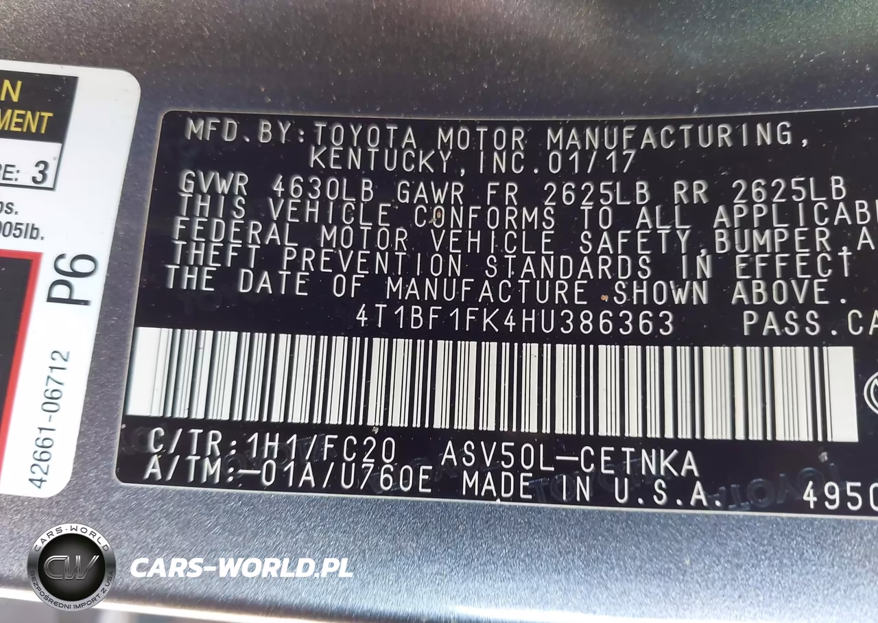 2017 Toyota Camry Le VIN:4T1BF1FK4HU386363 - 9