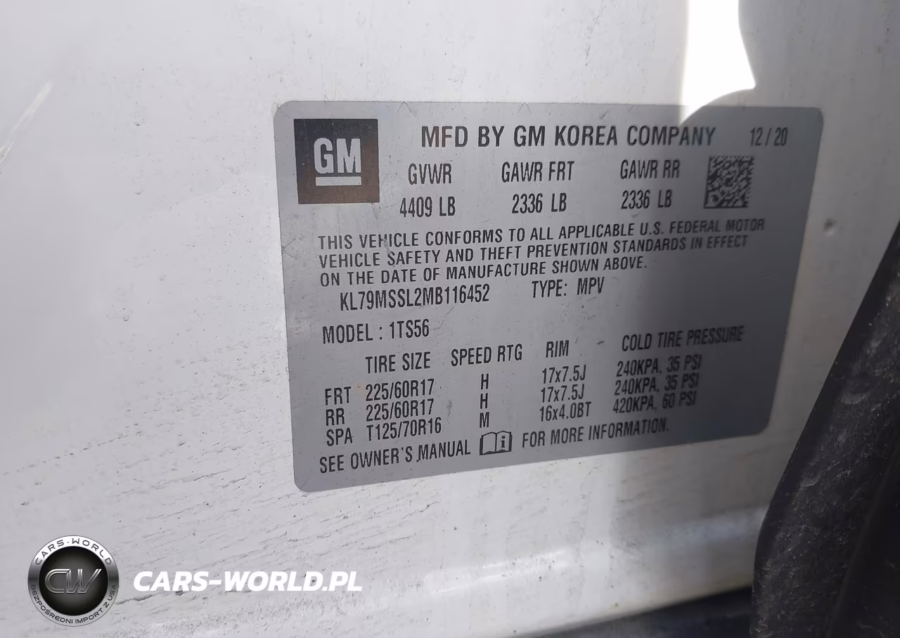 2021 Chevrolet Trailblazer Awd Activ VIN:KL79MSSL2MB116452 - 9