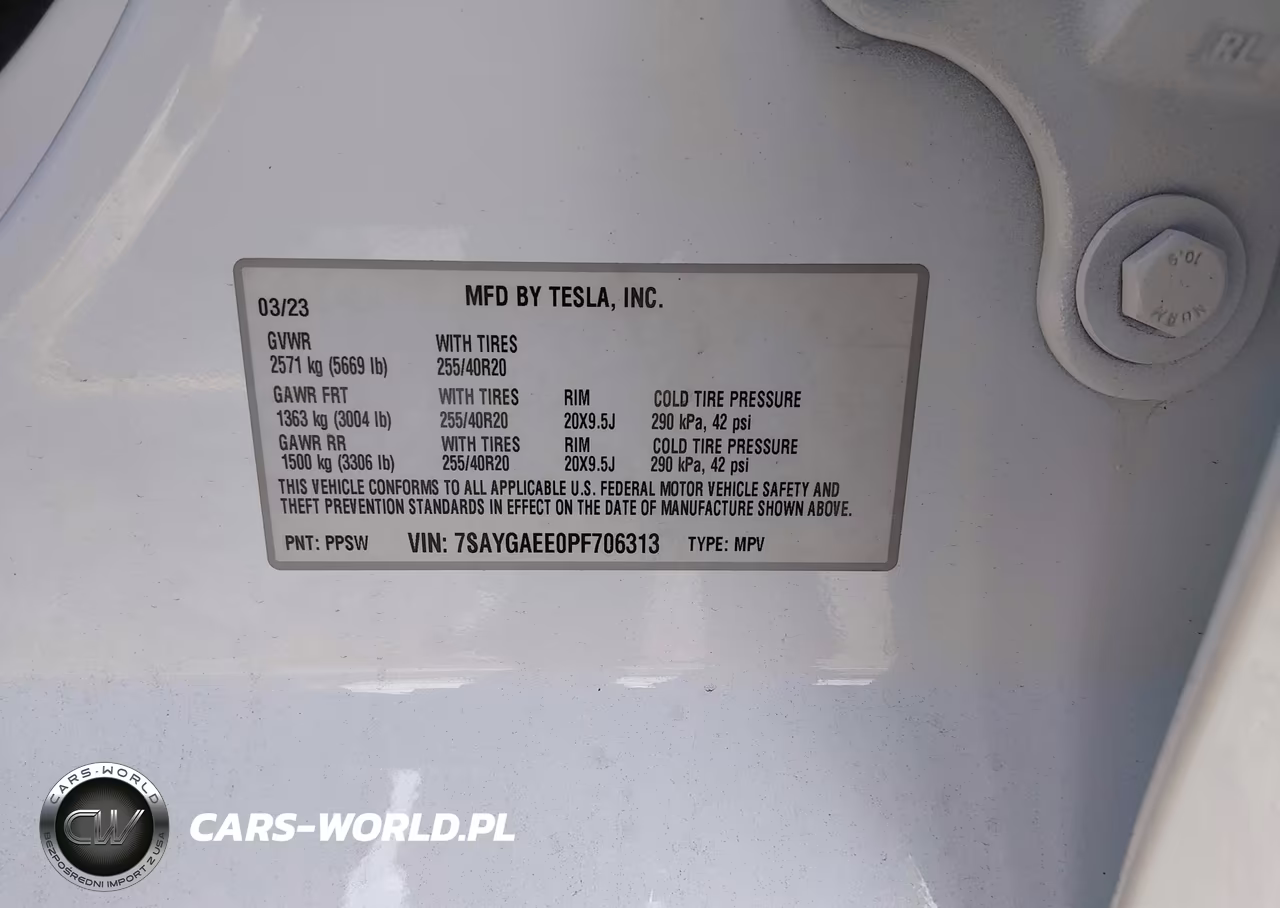 2023 Tesla Model Y Awd-Long Range Dual Motor All-Wheel Drive VIN:7SAYGAEE0PF706313 - 9