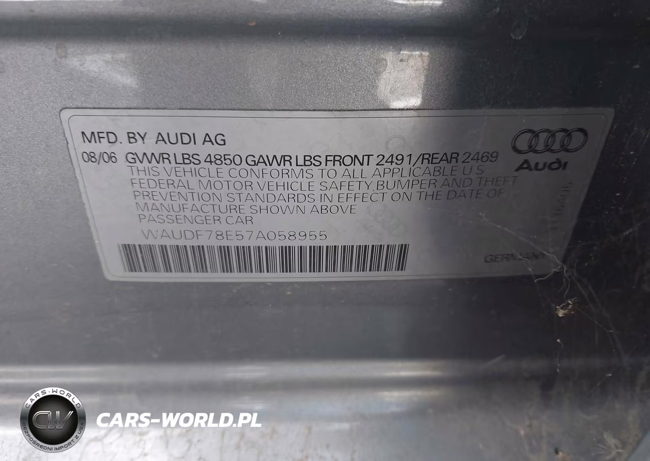 2007 Audi A4 2.0T VIN:WAUDF78E57A058955 - 9