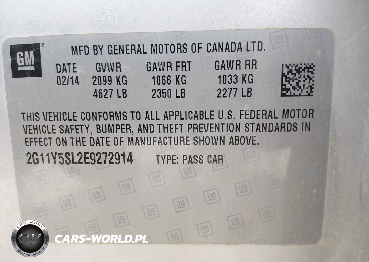 2014 Chevrolet Impala 1Ls VIN:2G11Y5SL2E9272914 - 9