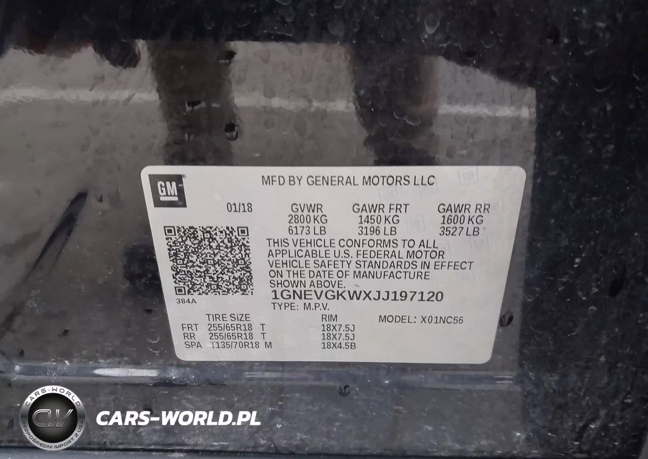 2018 Chevrolet Traverse 1Lt VIN:1GNEVGKWXJJ197120 - 9