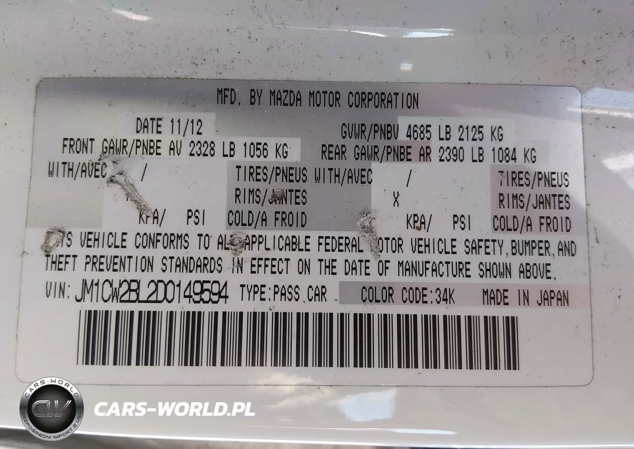 2013 Mazda Mazda5 Sport VIN:JM1CW2BL2D0149594 - 9