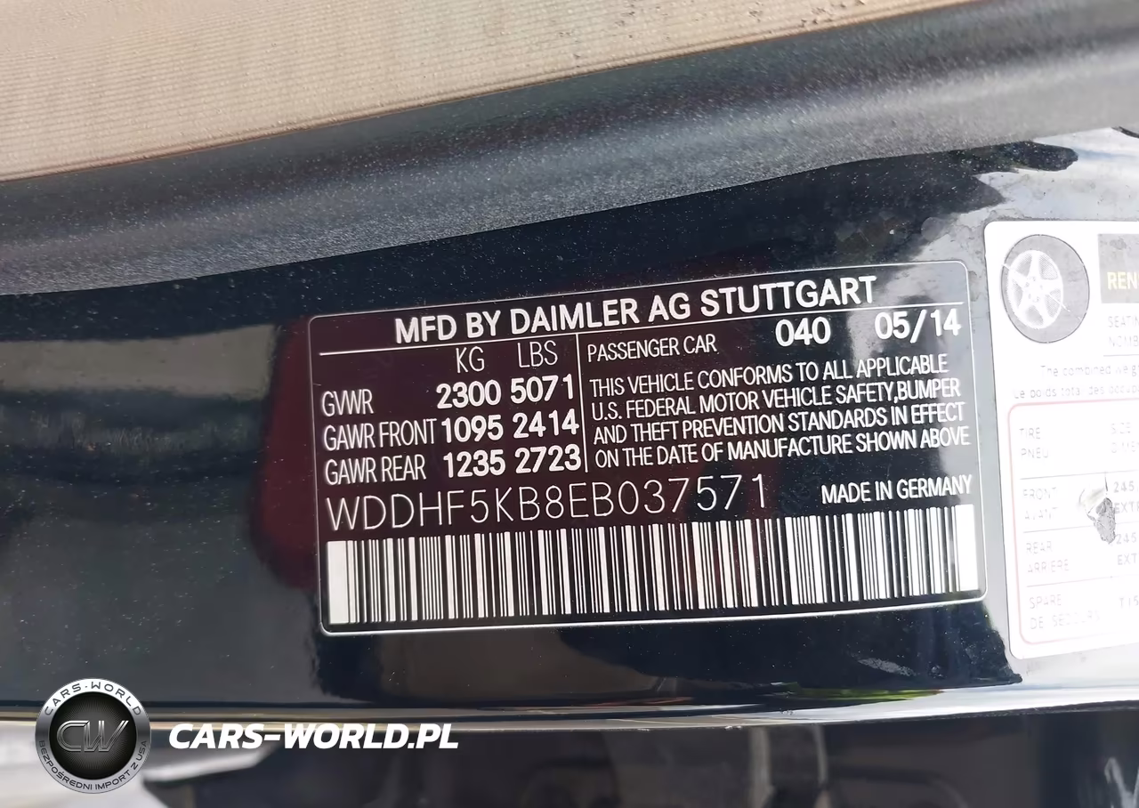 2014 Mercedes-Benz E 350 VIN:WDDHF5KB8EB037571 - 9