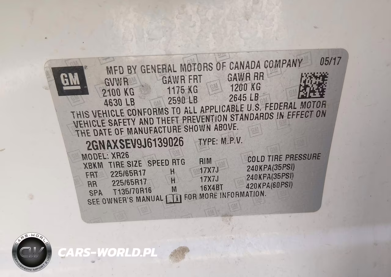 2018 Chevrolet Equinox Lt VIN:2GNAXSEV9J6139026 - 9