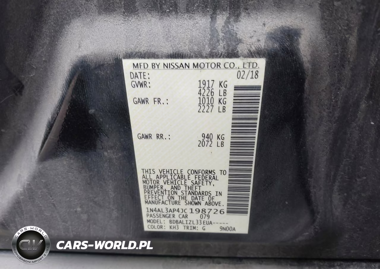 2018 Nissan Altima 2.5 Sv VIN:1N4AL3AP4JC198726 - 9