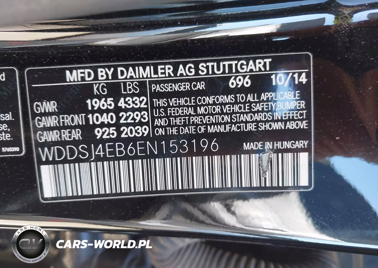 2014 Mercedes-Benz Cla 250 VIN:WDDSJ4EB6EN153196 - 9
