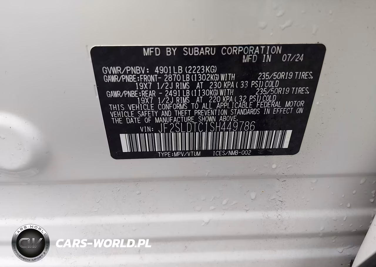 2025 Subaru Forester Touring VIN:JF2SLDTC1SH449786 - 9
