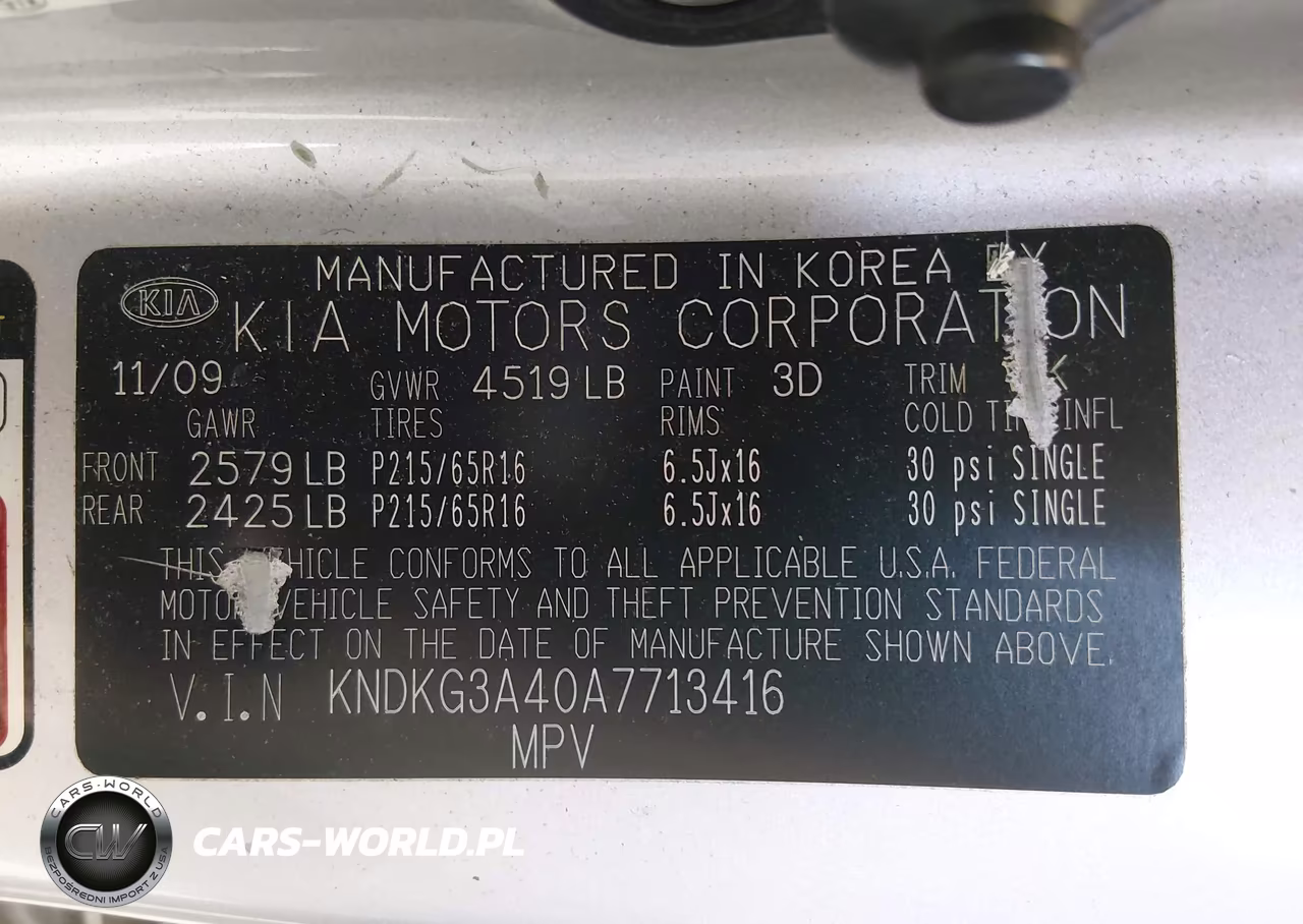 2010 Kia Sportage Lx VIN:KNDKG3A40A7713416 - 9