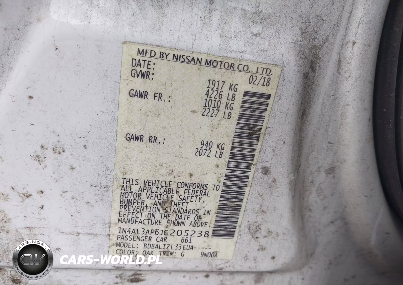 2018 Nissan Altima 2.5 Sv VIN:1N4AL3AP6JC205238 - 9
