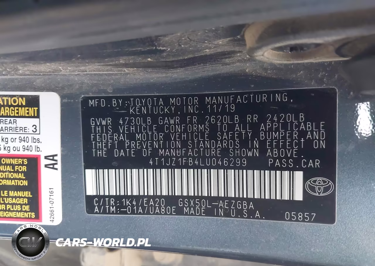 2020 Toyota Avalon Xle VIN:4T1JZ1FB4LU046299 - 9