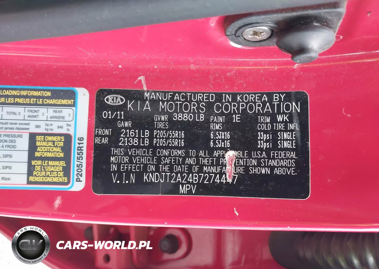 2011 Kia Soul + VIN:KNDJT2A24B7274447 - 18