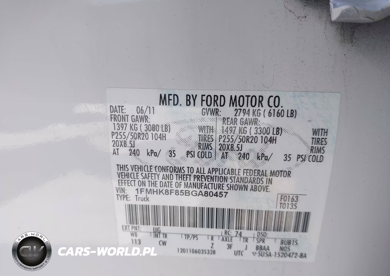 2011 Ford Explorer Limited VIN:1FMHK8F85BGA80457 - 9
