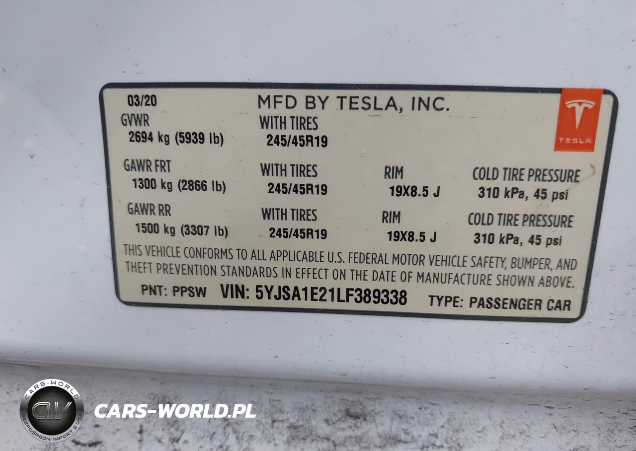 2020 Tesla Model S Long Range Dual Motor All-Wheel Drive-Long Range Plus Dual Motor All-Wheel Drive VIN:5YJSA1E21LF389338 - 9
