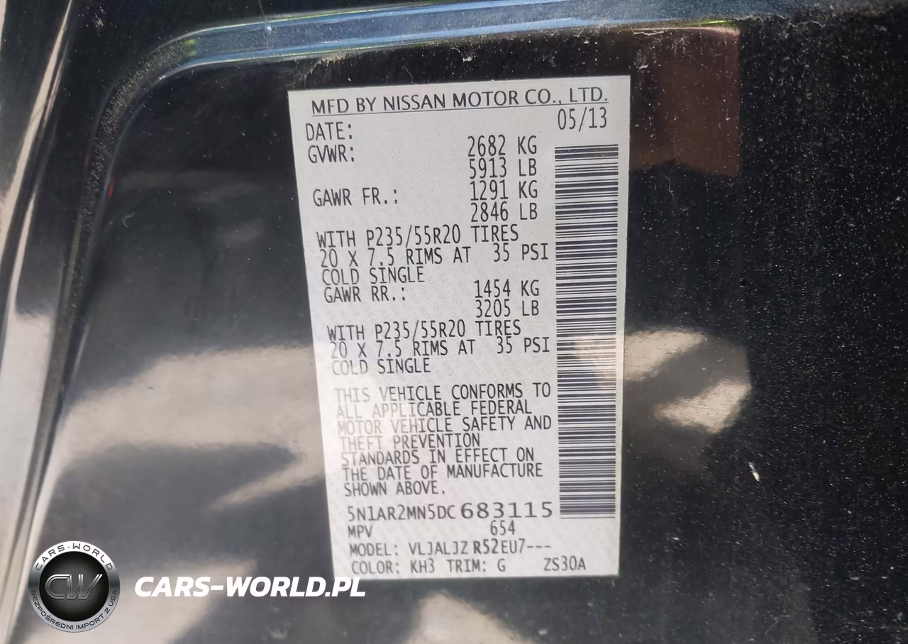 2013 NISSAN PATHFINDER S VIN:5N1AR2MN5DC683115 - 9