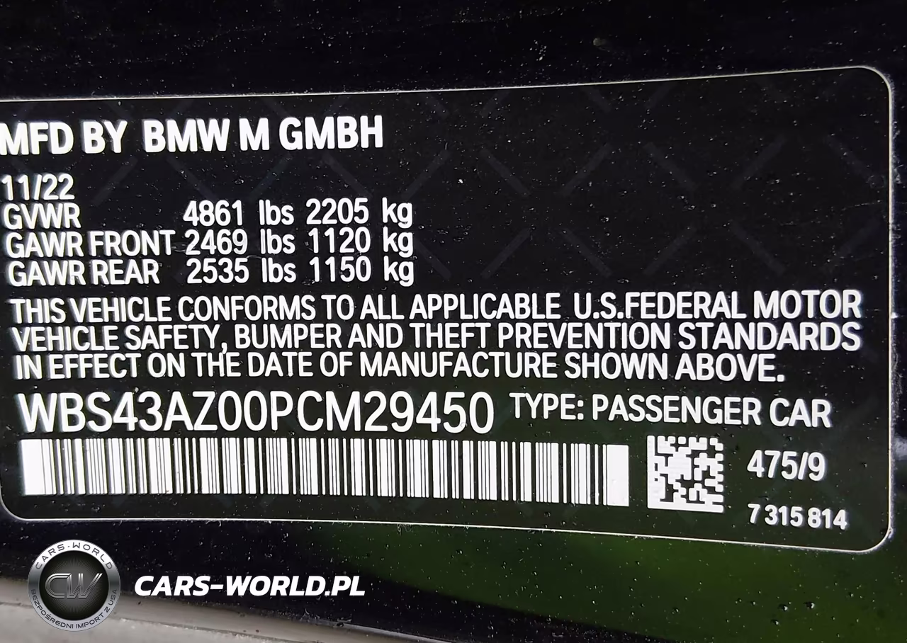 2023 BMW M4 Competition xDrive VIN:WBS43AZ00PCM29450 - 9