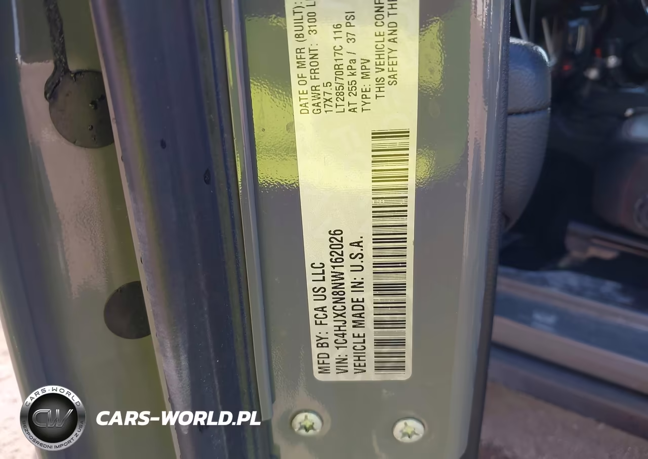 2022 Jeep Wrangler Rubicon 4X4 VIN:1C4HJXCN8NW162026 - 9