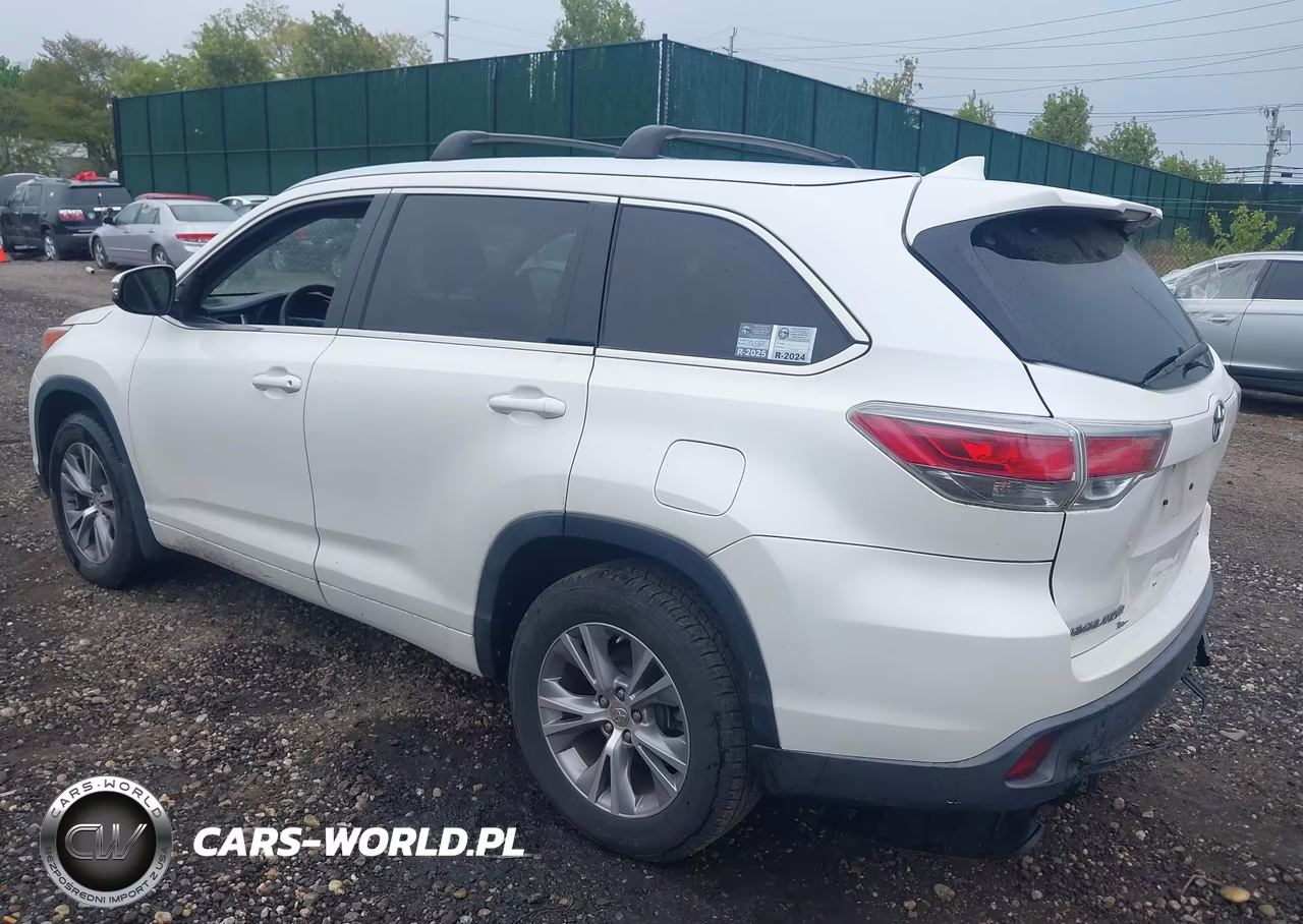 2015 Toyota Highlander Xle V6 VIN:5TDJKRFHXFS084561 - 3