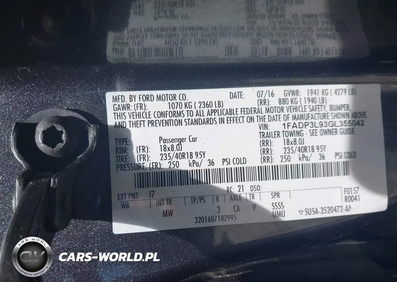 2016 Ford Focus St VIN:1FADP3L93GL355042 - 9