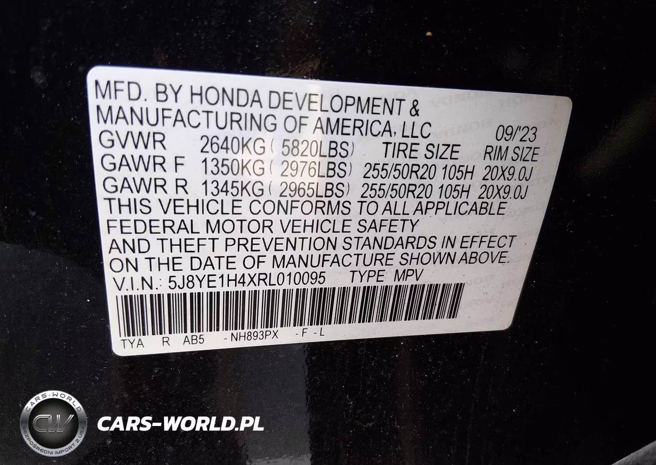 2024 Acura Mdx Technology Package VIN:5J8YE1H4XRL010095 - 9