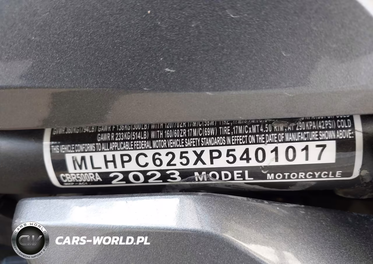 2023 Honda Cbr500 Ra VIN:MLHPC625XP5401017 - 10
