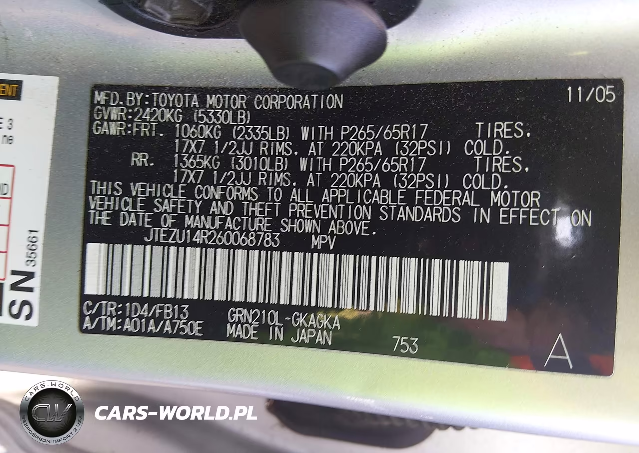 2006 Toyota 4Runner Sr5 Sport V6 VIN:JTEZU14R260068783 - 9