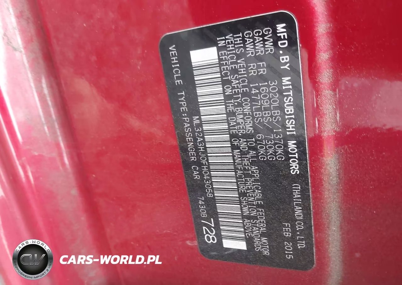 2015 Mitsubishi Mirage De VIN:ML32A3HJ0FH043058 - 9
