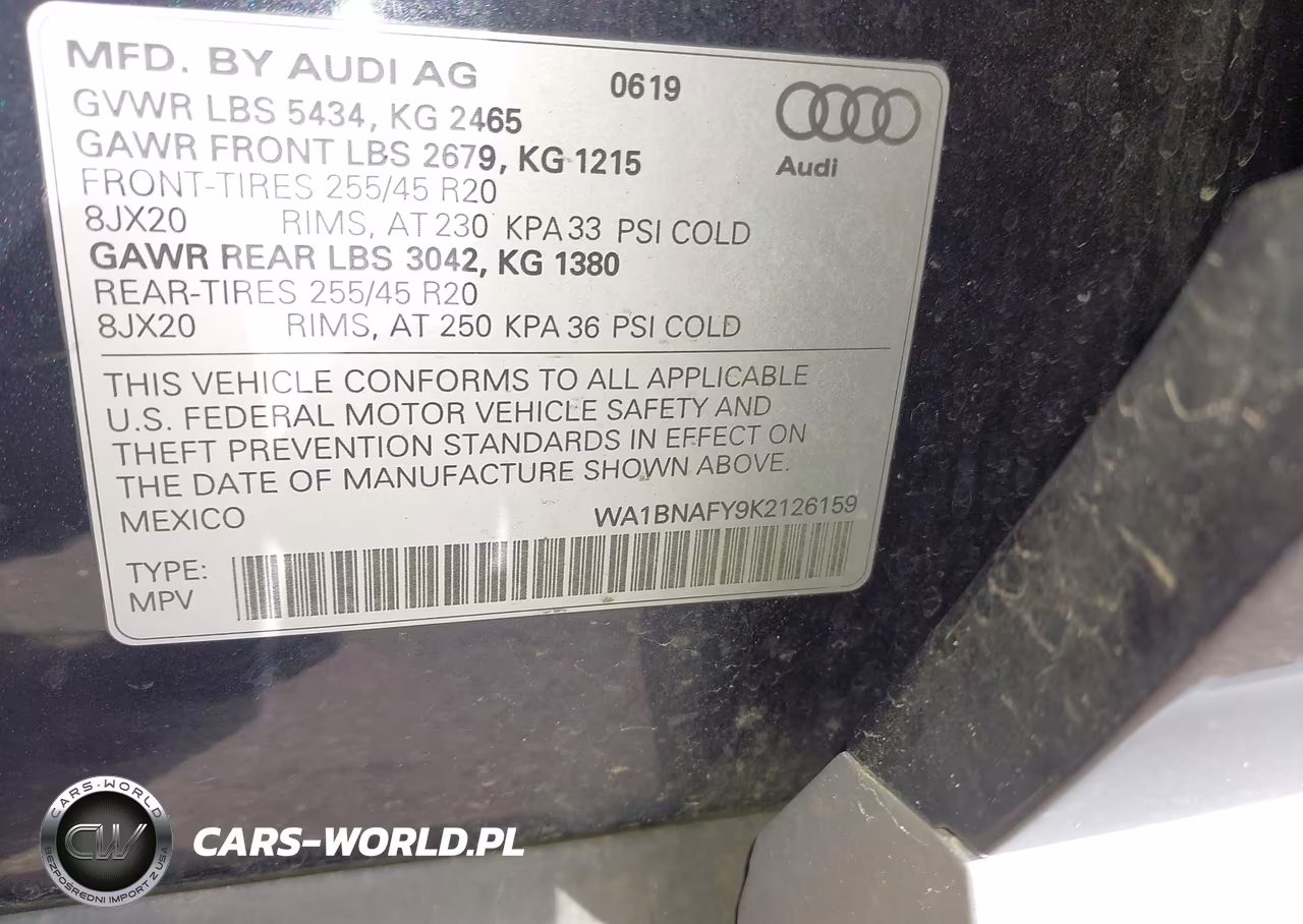 2019 Audi Q5 45 Premium VIN:WA1BNAFY9K2126159 - 9