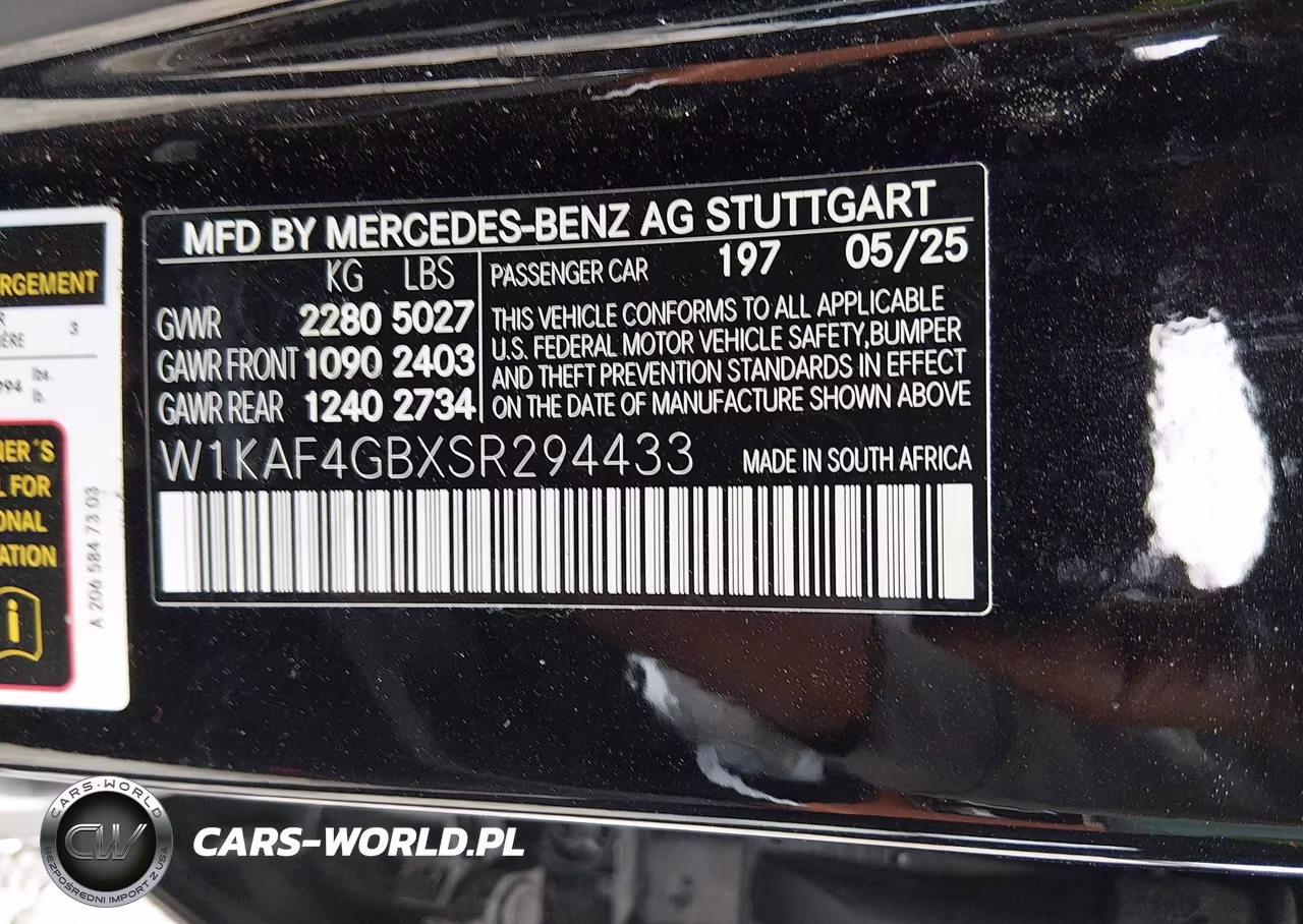 2025 Mercedes-Benz C 300 VIN:W1KAF4GBXSR294433 - 9
