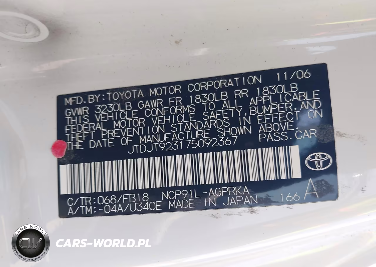2007 Toyota Yaris VIN:JTDJT923175092367 - 9