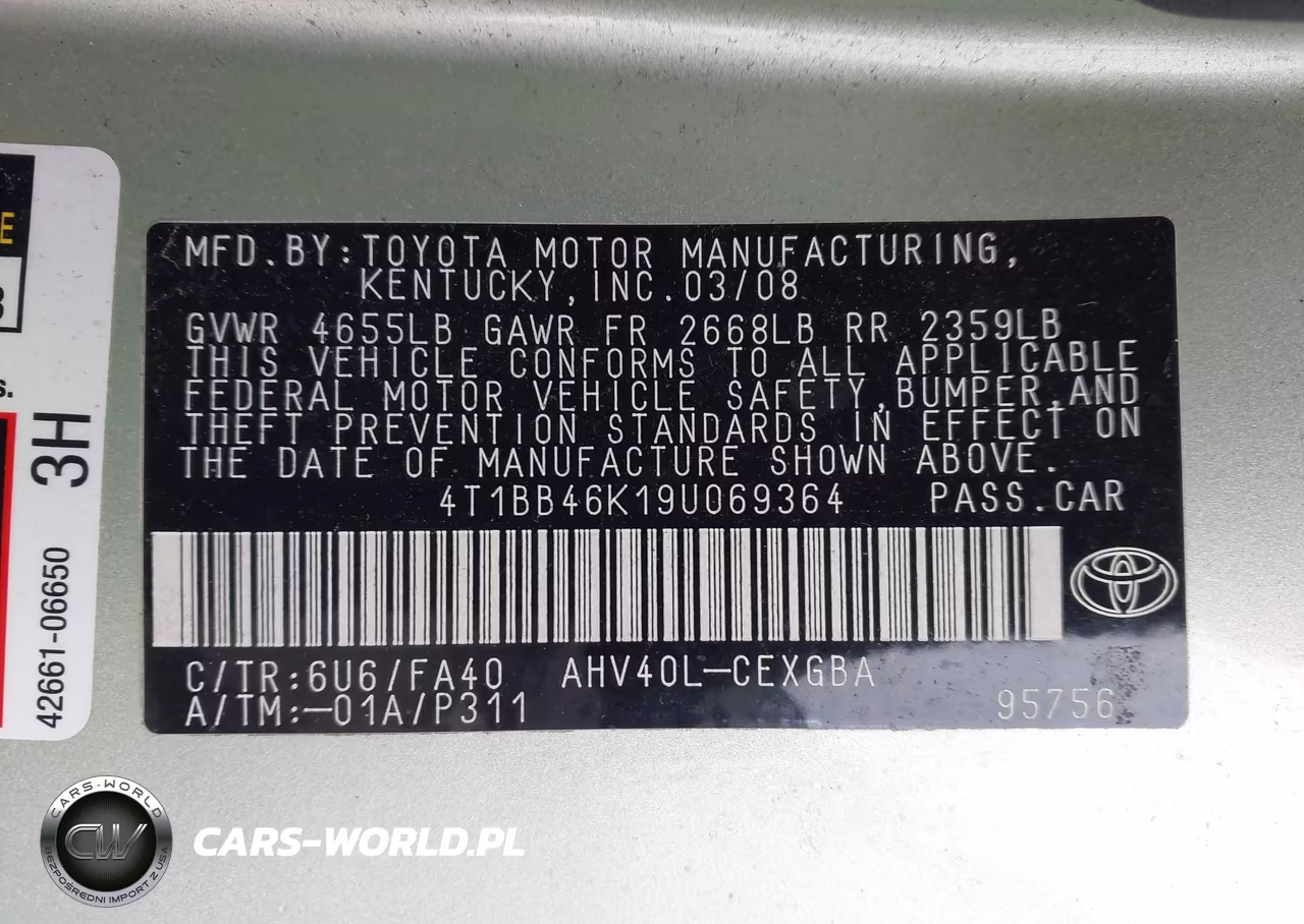 2009 Toyota Camry Hybrid VIN:4T1BB46K19U069364 - 9