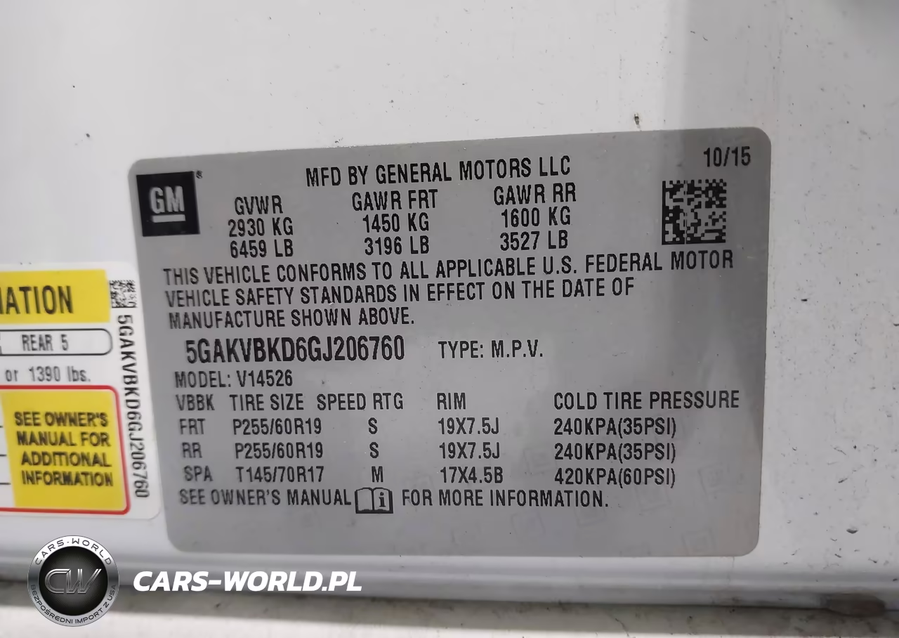 2016 Buick Enclave Leather VIN:5GAKVBKD6GJ206760 - 9