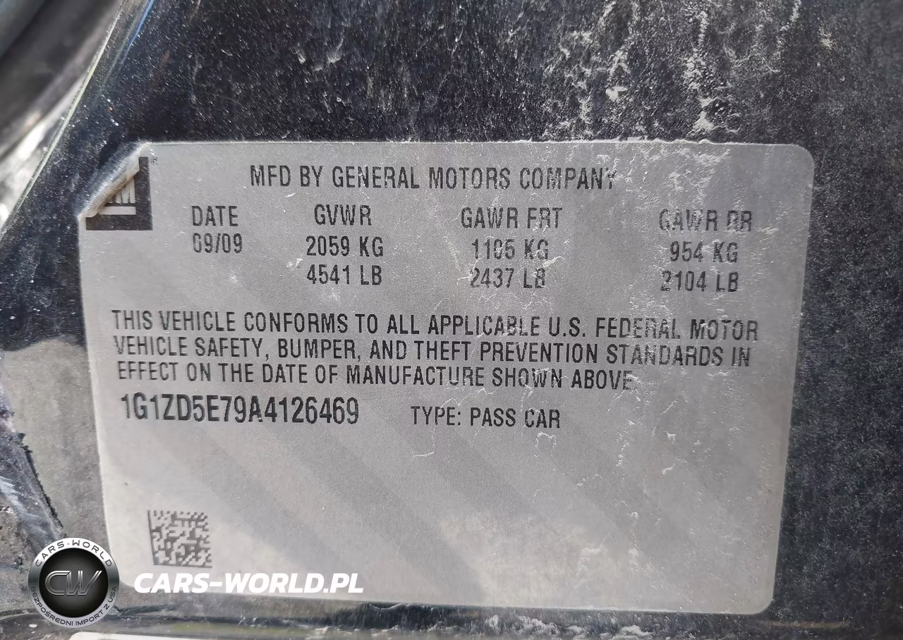 2010 Chevrolet Malibu Lt VIN:1G1ZD5E79A4126469 - 9