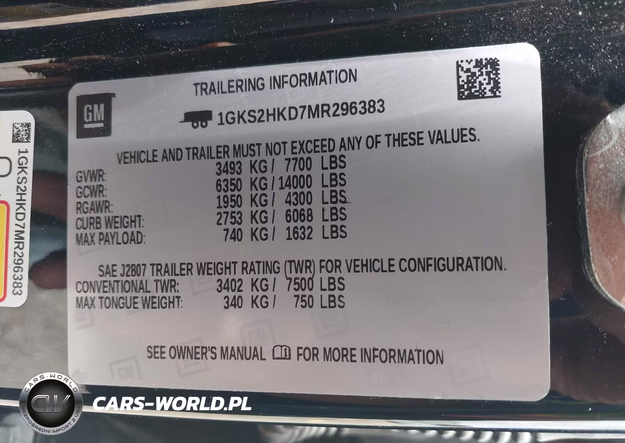 2021 GMC Yukon Xl 4Wd At4 VIN:1GKS2HKD7MR296383 - 9