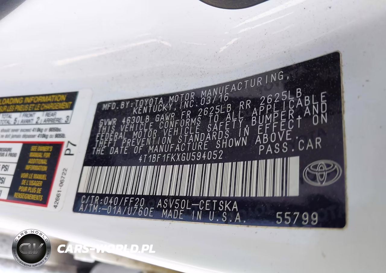 2016 Toyota Camry Se VIN:4T1BF1FKXGU594052 - 9