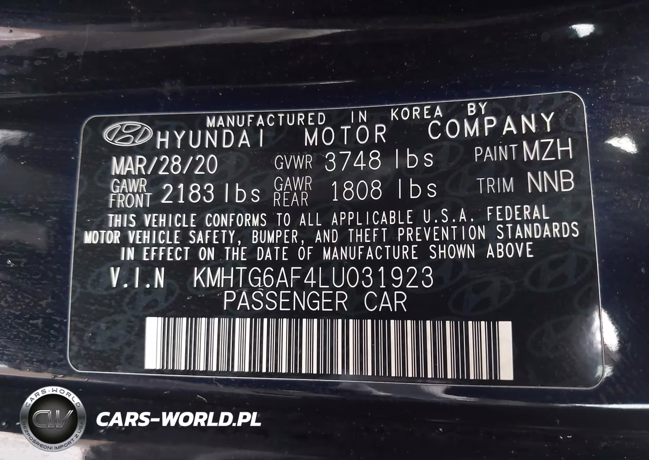 2020 Hyundai Veloster 2.0 Premium VIN:KMHTG6AF4LU031923 - 9
