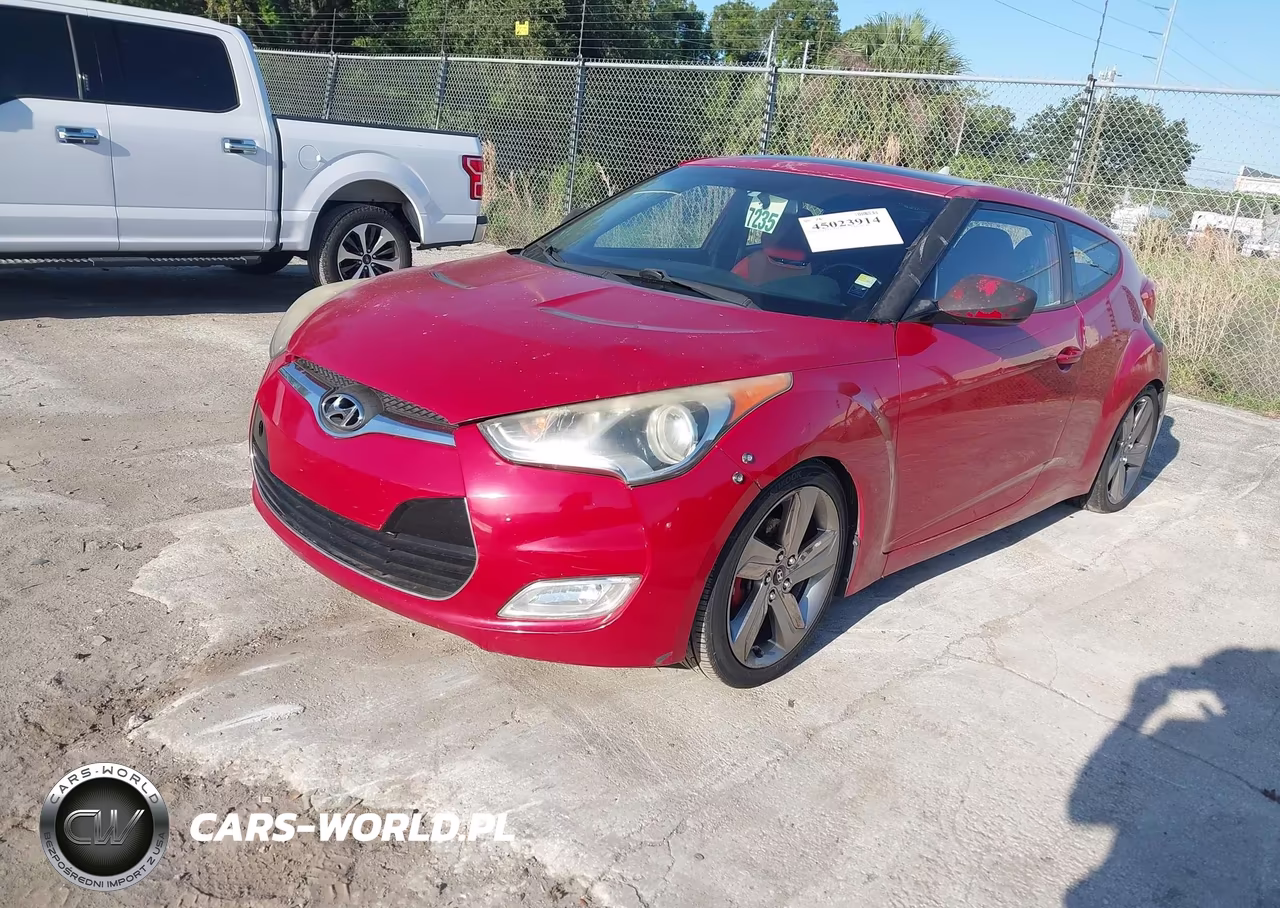 2013 Hyundai Veloster Base W-Gray VIN:KMHTC6AD0DU126197 - 2