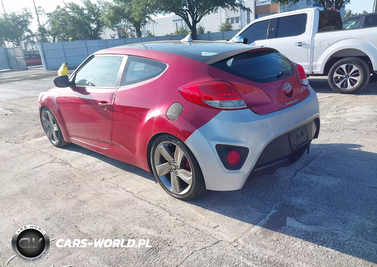 2013 Hyundai Veloster Base W-Gray VIN:KMHTC6AD0DU126197 - 3