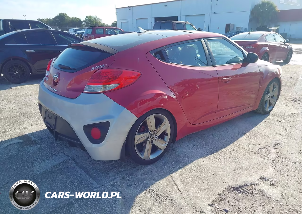 2013 Hyundai Veloster Base W-Gray VIN:KMHTC6AD0DU126197 - 4