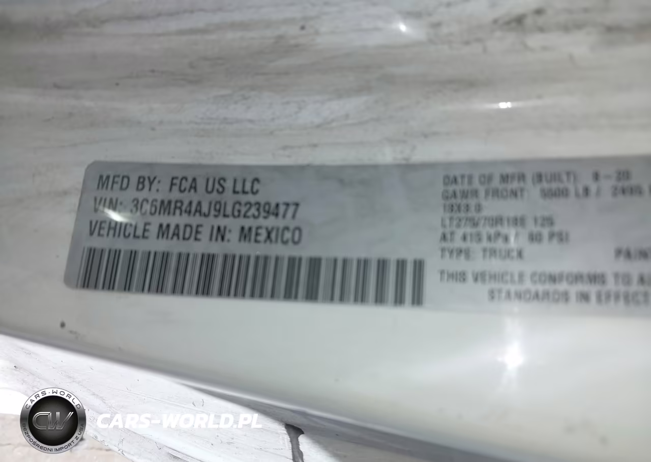2020 Ram 2500 Tradesman 4X2 8' Box VIN:3C6MR4AJ9LG239477 - 9