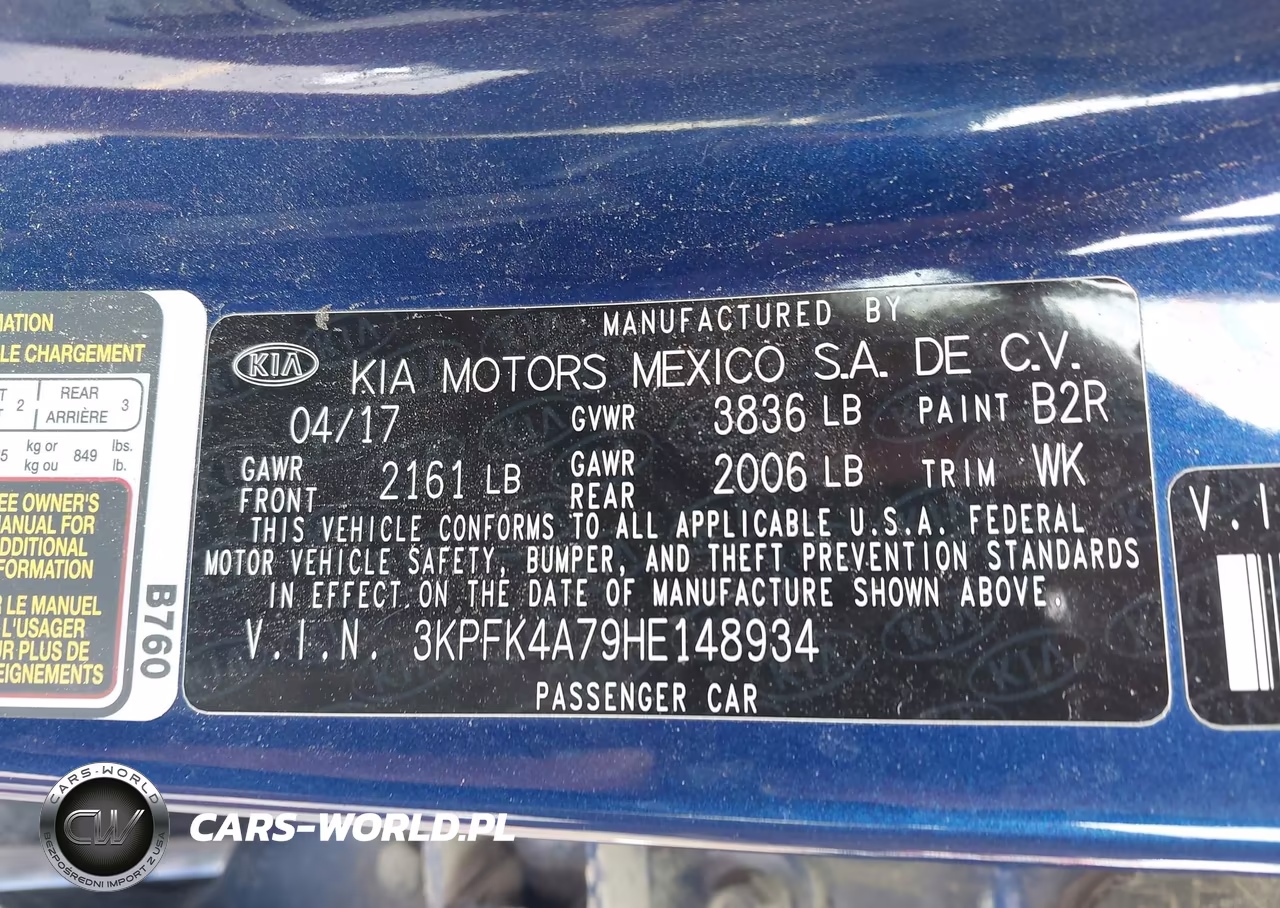 2017 Kia Forte Lx VIN:3KPFK4A79HE148934 - 9