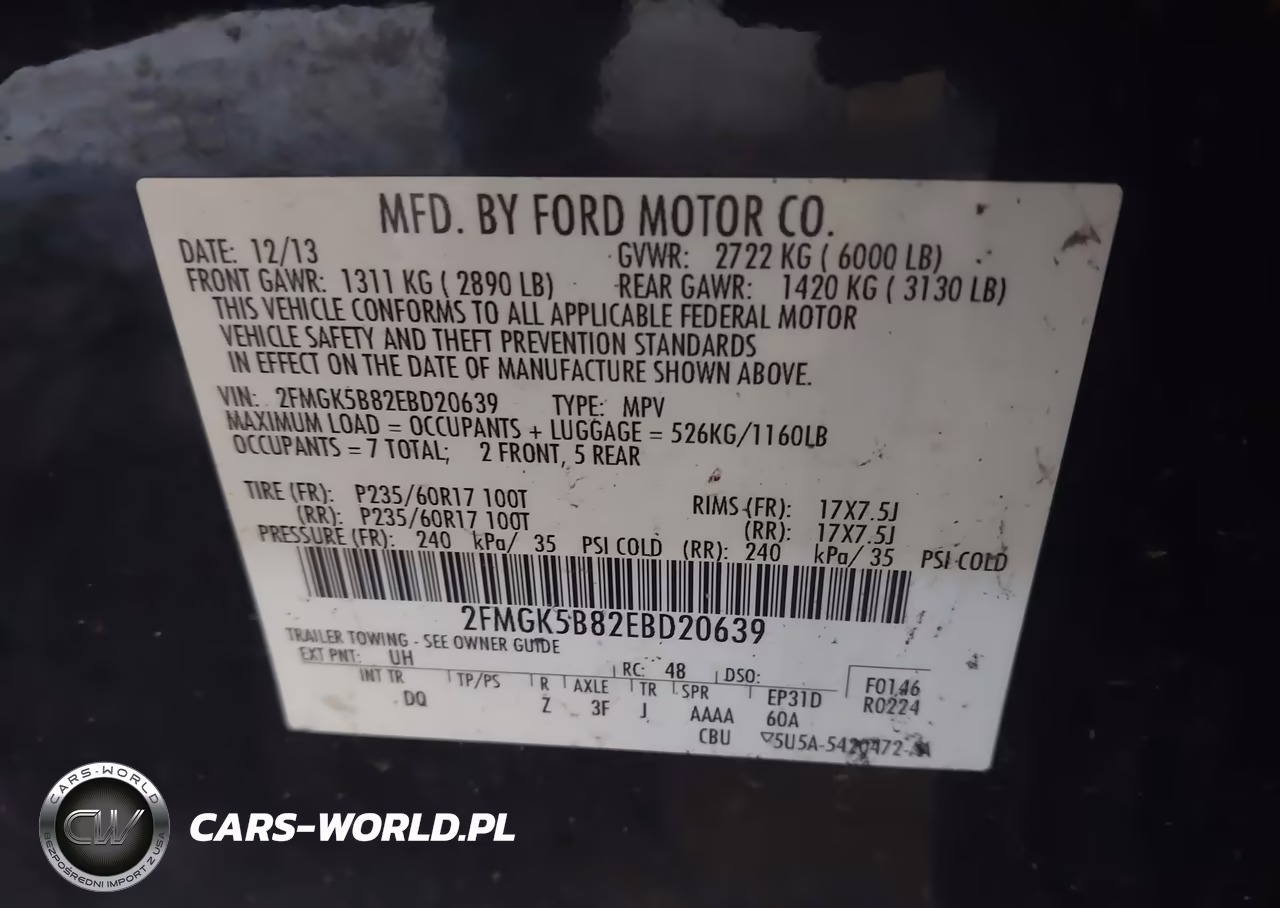 2014 Ford Flex Se VIN:2FMGK5B82EBD20639 - 9
