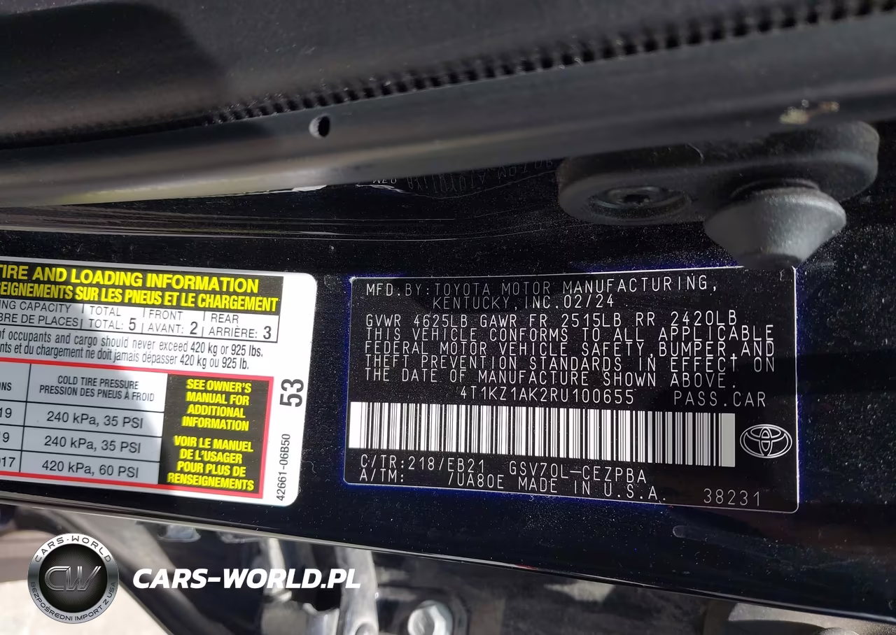 2024 Toyota Camry Trd V6 VIN:4T1KZ1AK2RU100655 - 9
