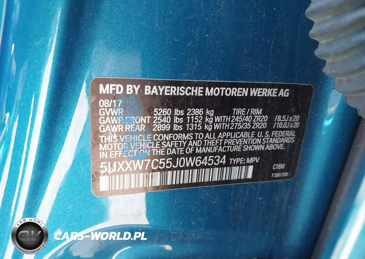 2018 BMW X4 M40I VIN:5UXXW7C55J0W64534 - 9